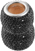 GLEAVI 2pcs Car Headrest Rings Copper Rhinestone Black Decoration by GLEAVI