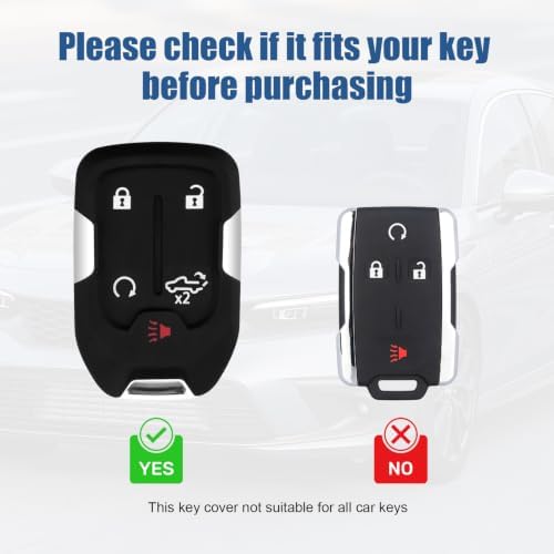 for GMC Key Fob Cover, 5 Buttons TPU Protection Case - Image 2