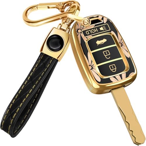 Lucrum Compatible with Honda Key Fob Cover & Keychain by Lucrum
