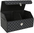Car Trunk Organizer with Sturdy Faux Leather Lid by Unknown