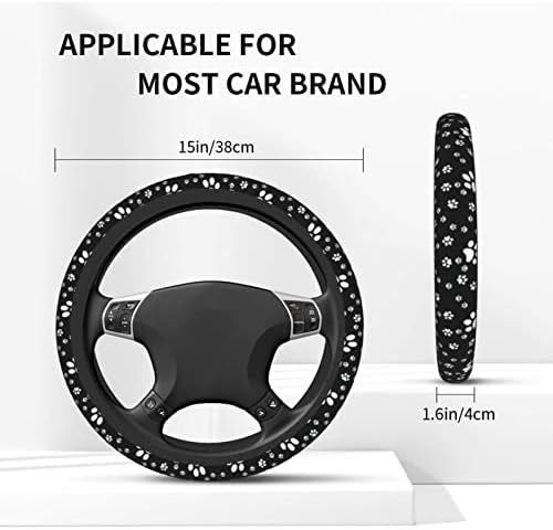 Paw Print Steering Wheel Cover for Women Men - Image 2
