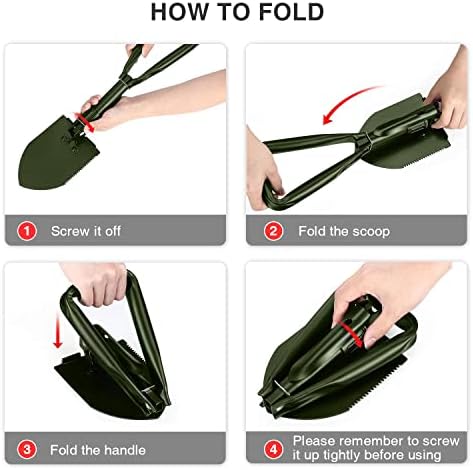 Folding Shovel, Collapsible Shovel - Image 4