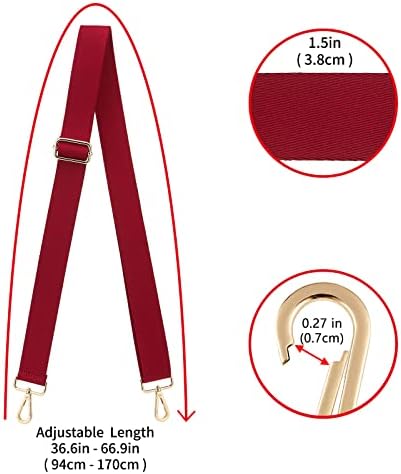 ZOOEASS Wide Shoulder Strap, Adjustable Replacement Belt Crossbody Canvas Bag - Image 3