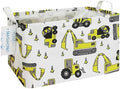 Rectangular Collapsible Storage Basket Nursery Organizer Engineering Car by LANGYASHAN