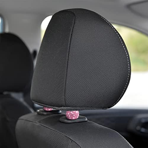 XINLIYA 4 Pack Car Headrest Collars, Bling Car Head Rest Collars Rings Decor - Image 4
