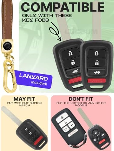 Lucrum Compatible with Honda Key Fob Cover & Keychain - Image 2