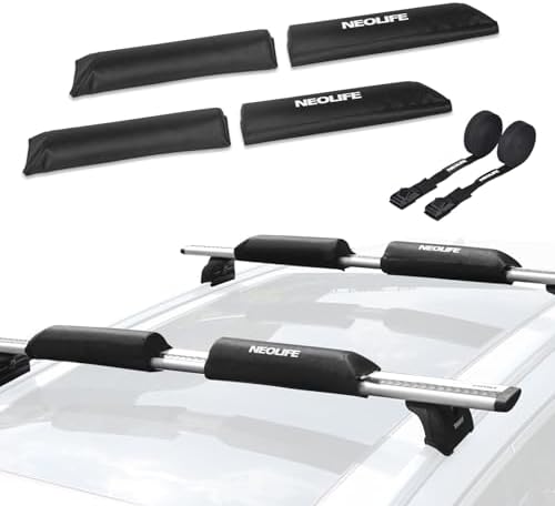 Soft Roof Rack Pads for Surfboard, SUP Paddleboard and Snowboard by WONITAGO