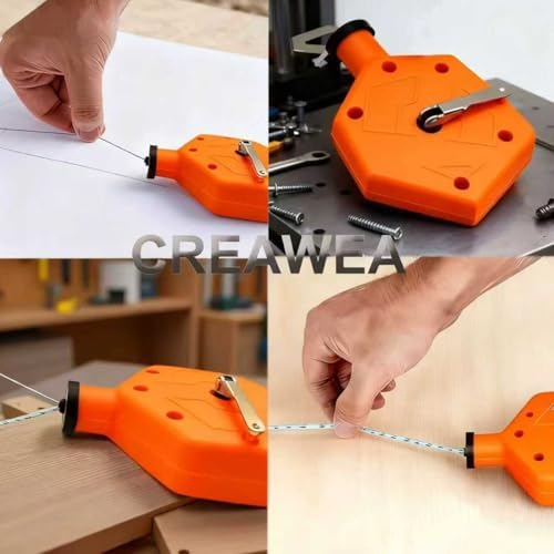 2PCS Heavy Duty Chalk Line, Professional Construction Marking Tool, 100-Foot - Image 7