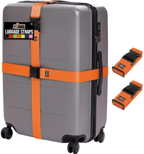 GORILLA GRIP Heavy Duty Luggage Straps by GorillaGrip