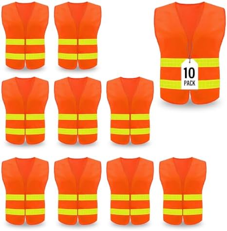 Safety Vest, Reflective High Visibility Construction Vest by KLMN-Safety