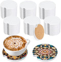 48 Pcs Sublimation Coasters Blanks, Ceramic Car Coasters, 2.6 Inch by Guiqulai