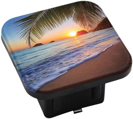 Swono Sunset Seaside Travel Trailer Hitch Cover by Swono