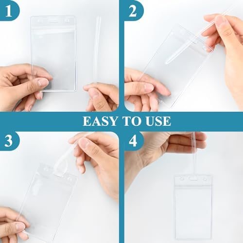 50 Pack Luggage Bag Tag Holders - Image 6