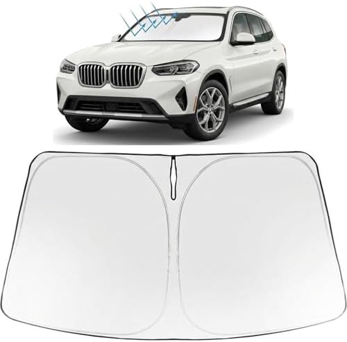 Proadsy Custom Fit 2025-2026 BMW X3 Windshield Sun Shade, Blocks Heat by Proadsy