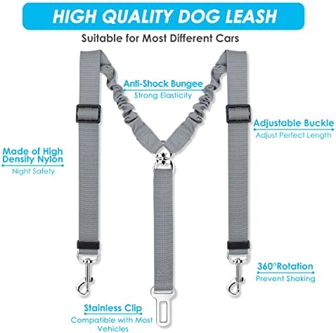 SlowTon Double Dog Seat Belt for Car - Image 3