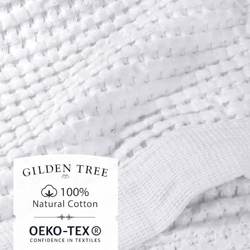 GILDEN TREE Waffle Towel Set Quick Dry Thin | 2 Bath Towels | 2 Hand Towels | 2 - Image 2