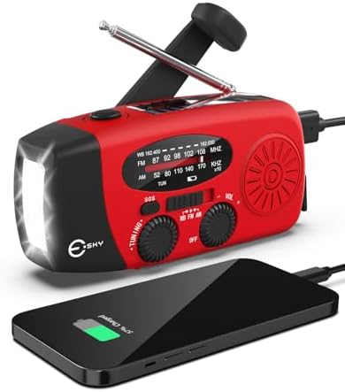 Esky Emergency Hand Crank Radio 7400mWh by Esky