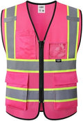 JKSafety Safety Vest for men women Hi Vis Vest by JKSafety
