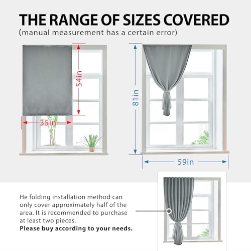 JILRON Magic Tape Stick on Portable Curtains - Image 3