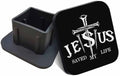 Swono Tow Hitch Cover He Saved My Life 2 inch Rubber Practical Tow Receiver by Swono