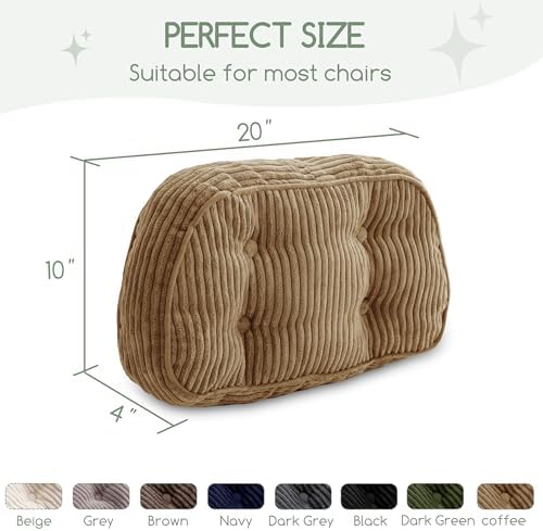 HIGOGOGO Lumbar Support Pillow for Recliner Chair/Accent Chair/Couch/Office - Image 2