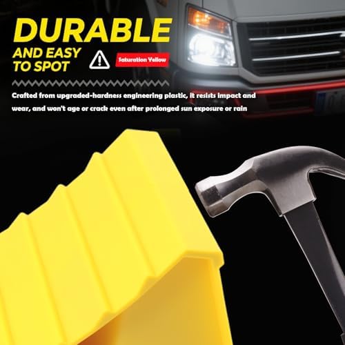 Wheel Chocks for Trailer 2 Pack, Non-Slip Heavy Duty Wheel Chocks for Parking - Image 3