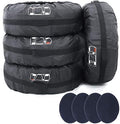 Tire Cover 4pcs Skyour Adjustable Waterproof Seasonal Spare Car Wheel Tire by Skyour