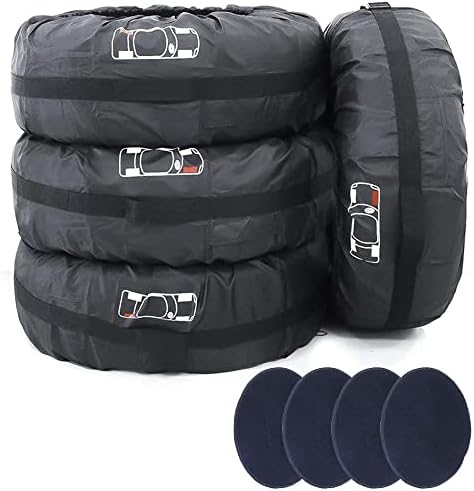 Tire Cover 4pcs Skyour Adjustable Waterproof Seasonal Spare Car Wheel Tire by Skyour