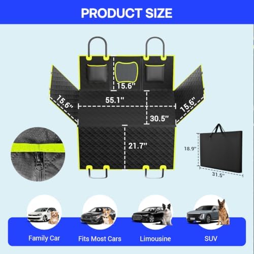 Waterproof Hammock Dog Car Seat Cover - Image 2