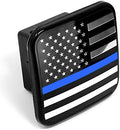 MULL USA Flag Metal Hitch Cover Plug by Autoaccessories