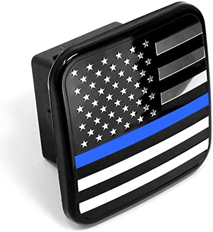 MULL USA Flag Metal Hitch Cover Plug by Autoaccessories