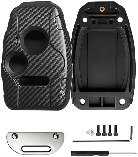 Key Fob Shell for Honda Accord Crosstour, Civic LX, Carbon Fiber by LEHDE