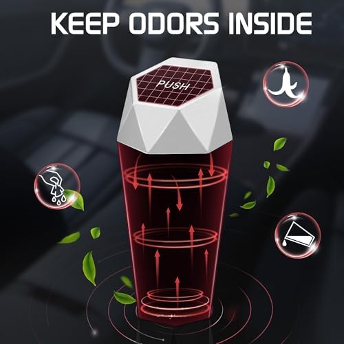Car Trash Can with Lid, 30 Additional Trash Bags - Image 4