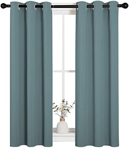 NICETOWN Greyish Blue Blackout Curtains - Image 2