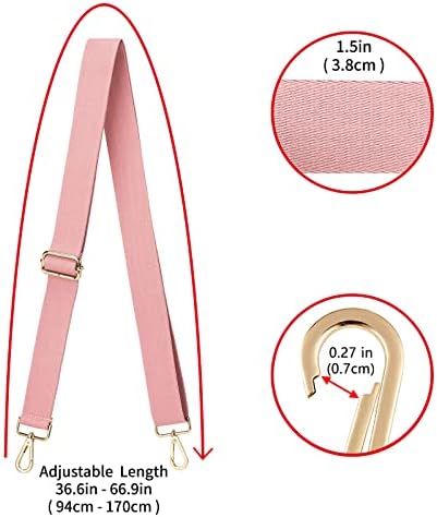 ZOOEASS Wide Shoulder Strap, Adjustable Replacement Belt Crossbody Canvas Bag - Image 3