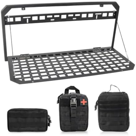 Tailgate Table Rear Foldable Cargo Shelf Aluminum Alloy Storage Shelf MOLLE by EOIS