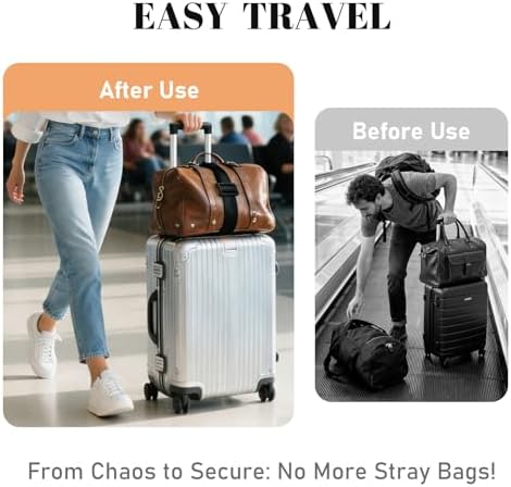 2 Pack Multi Use Strong Adjustable Luggage Connector Straps - Image 4