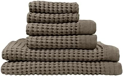 GILDEN TREE Waffle Towel Set Quick Dry Thin | 2 Bath Towels | 2 Hand Towels | 2 by GildenTree