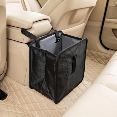Car Trash Can, Foldable Hanging Car Trash Bag, 2 Gallon Leakproof Waterproof by Unknown