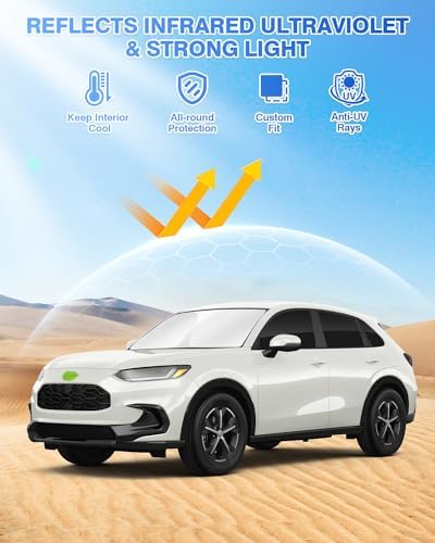 Canvcle Sunshades for Honda HRV 2023-2025 2026 HR-V Accessories Windshield Sun - Image 2