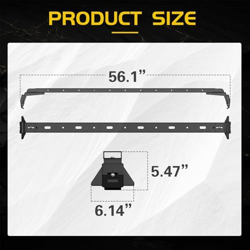 3 Crossbars 400 lbs Heavy Duty Roof Rack Crossbars - Image 6