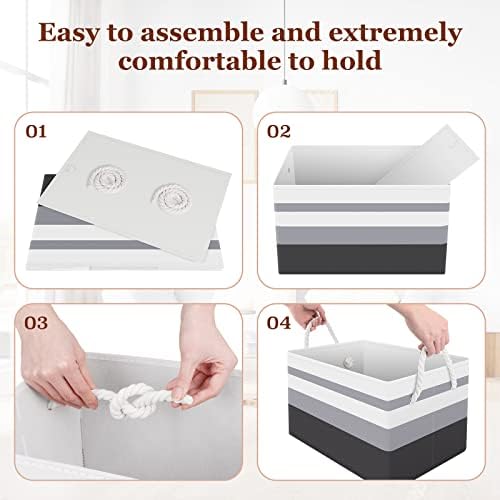 Fab totes Storage Bins 2-Pack, Foldable Storage Baskets - Image 6