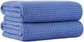 MICROFI New Microfiber Waffle Bath Towels, 2 Pieces, Fast Drying, Lint Free 430 by Unknown