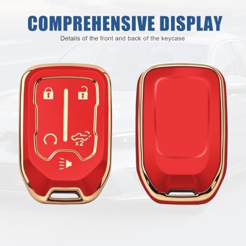 for GMC Key Fob Cover, 5 Buttons TPU Protection Case - Image 4