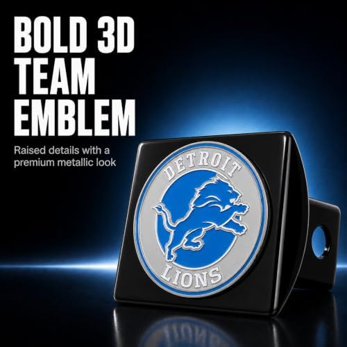 Detroit Lions Trailer Hitch Cover - Image 2