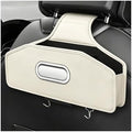 Backseat Seat Car Organizer, Tissue Box & Hooks, Adjustable Vehicle Seat by Unknown