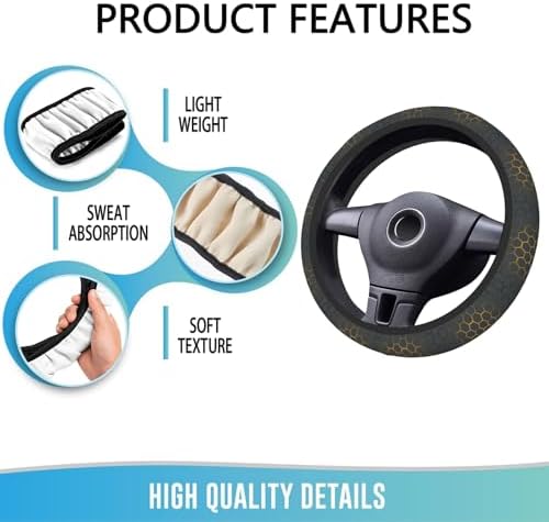 Steering Wheel Cover 15 Inch Breathable - Image 5