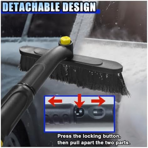 KITUREK 31.5" Detachable Snow Brush and Ice Scraper - Image 6