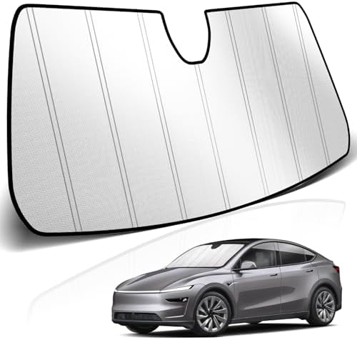 KUST Windshield Sun Shade for Tesla Model Y 2019-2024 Foldable Thicken Window by KUST