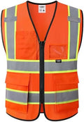 JKSafety Safety Vest for men women Hi Vis Vest by JKSafety